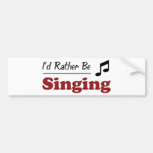 Eher singt autoaufkleber