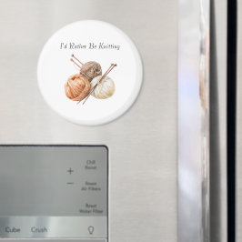Eher Stricken Orange Braun Creme Garn Magnet