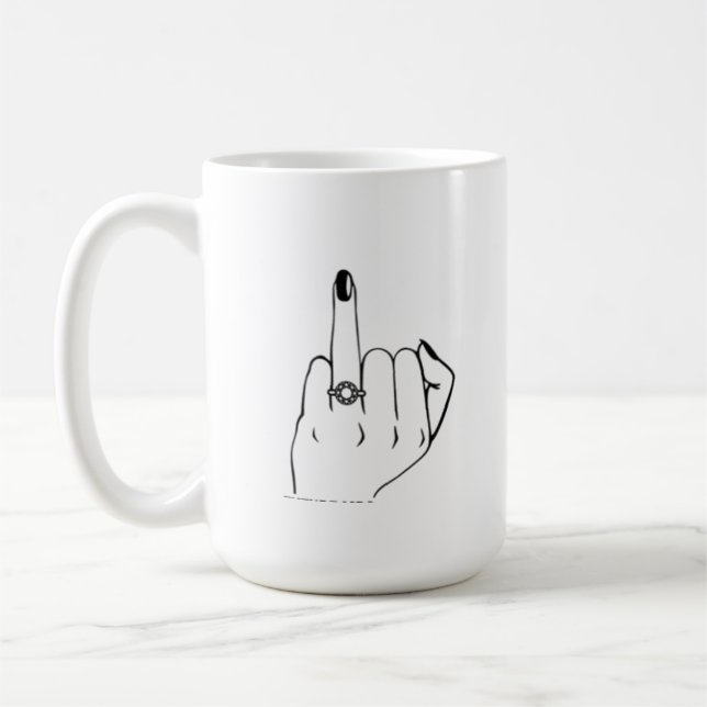 Ehering Finger Braut Zukunft mrs Verlobung Kaffeetasse (Links)