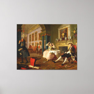 Eheschließung A-la-Mode: 2, The Tête à Tête (c Leinwanddruck