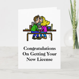 Eheschließung oder Hochzeitskarte von Ham Radio Karte