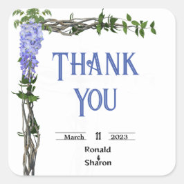 Eheschließung Quadratischer Aufkleber