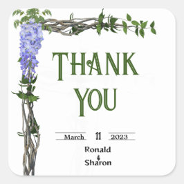 Eheschließung Quadratischer Aufkleber