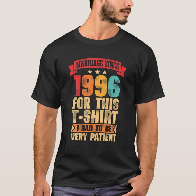 Eheschließung von Männern seit 1996 25. Hochzeitst T-Shirt (Vorderseite)