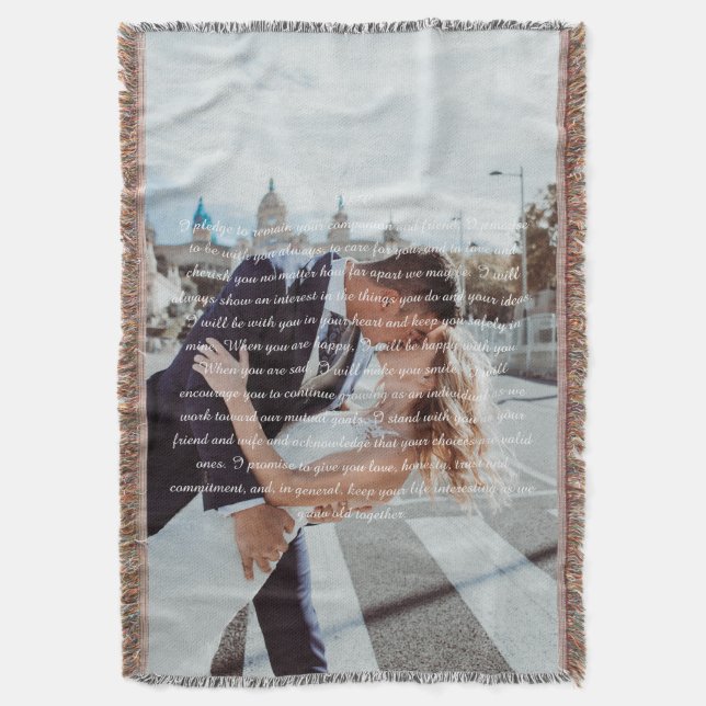 Eheschließungen für ein Paar Foto Decke (Vorderseite Vertikal)