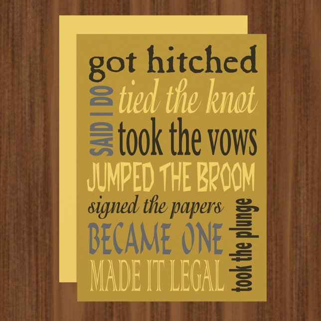 EheschließungsEuphemismen Einladung zur sonnigen H (Von Creator hochgeladen)