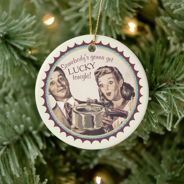 Eheschließungsglückkocher kochen Weihnachten Keramik Ornament (Baum)