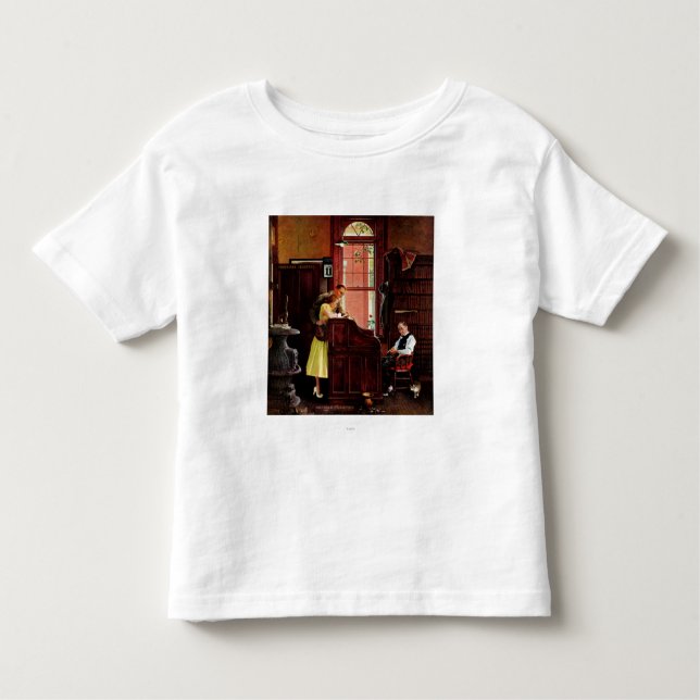 Eheschließungslizenz von Norman Rockwell Kleinkind T-shirt (Vorderseite)