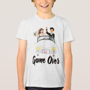 Eheschließungsspiel über Hochzeitvorschlag Verlobu Tri-Blend Shirt