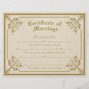 Eheschließungszeugnis Flyer