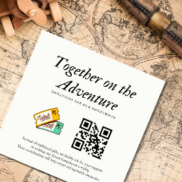 Ehewesen Honeymoon Fund Qr Code Geschenk Begleitkarte