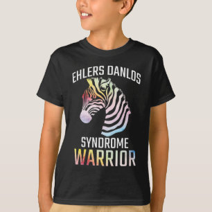 Ehlers Danlos Awareness Geschenk EDS Krieger Zebra T-Shirt