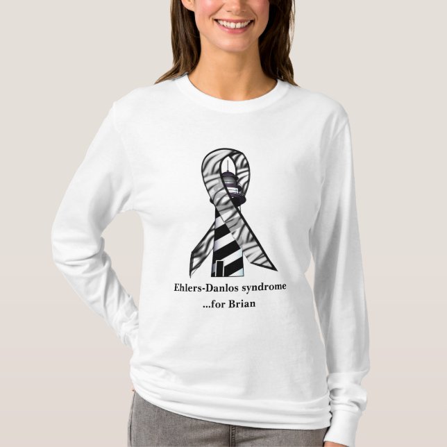 Ehlers-Danlos, EDS, Leuchtturm kundengerecht T-Shirt (Vorderseite)