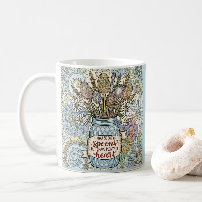 Ehlers Danlos Spoonie Personalisierter Becher Kaffeetasse (Mit Donut)