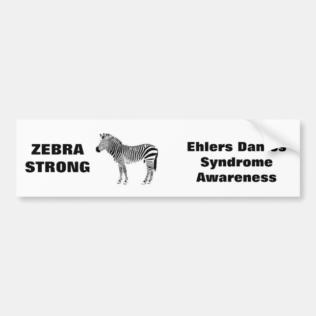Ehlers Danlos Syndrom-Bewusstseins-Autoaufkleber Autoaufkleber (Vorne)
