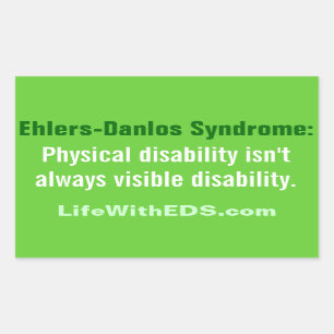 Ehlers-Danlos Syndrom- (EDS)Aufkleber Rechteckiger Aufkleber