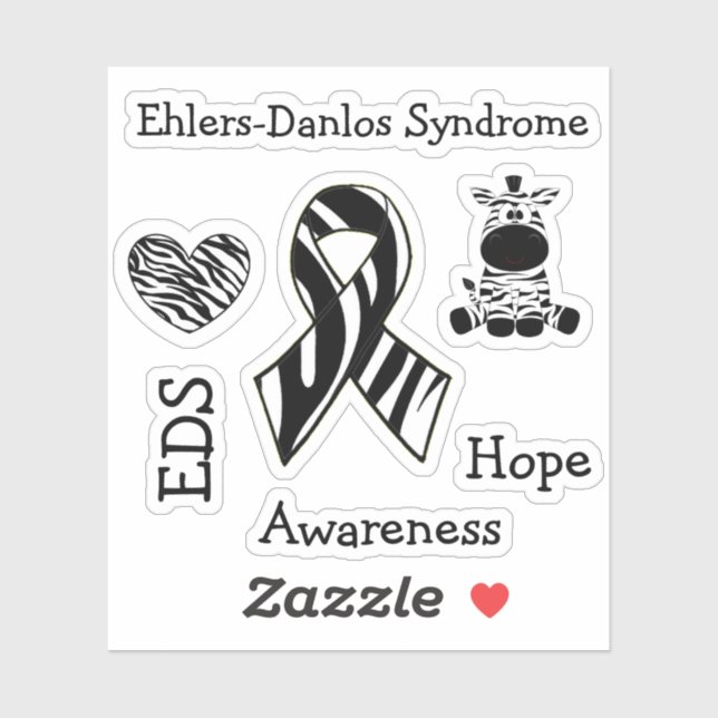 Ehlers-Danlos Syndrom EDS Awareness Hope Aufkleber (Blatt)
