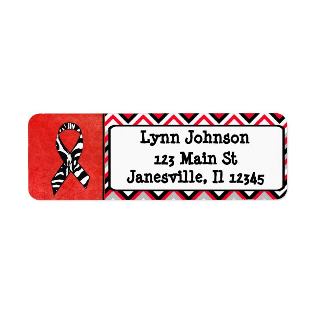 Ehlers-Danlos Syndrom EDS Rücksendeadresse Etikett (Vorne)