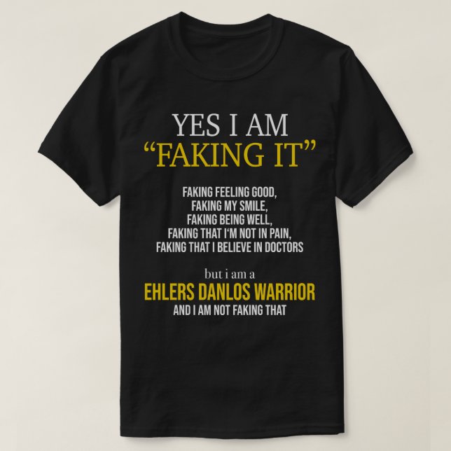 Ehlers Danlos Syndrom Ja, ich tue es T-Shirt (Design vorne)