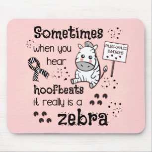 Ehlers-Danlos Syndrom Zebra Bewusstsein Mousepad
