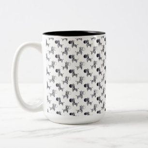 Ehlers Danlos Syndrom Zebra Zweifarbige Tasse