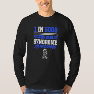 Ehlers Danlos Syndrome Awareness 1 in 5000 Warrior T-Shirt