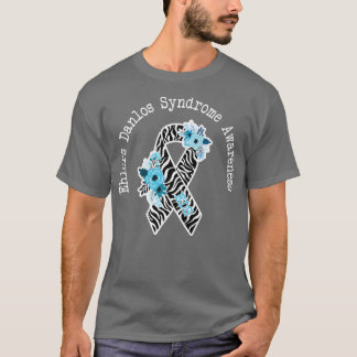 Ehlers Danlos Syndrome Awareness EDS Zibra Ribbon  T-Shirt