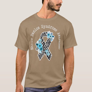 Ehlers Danlos Syndrome Awareness EDS Zibra Ribbon T-Shirt