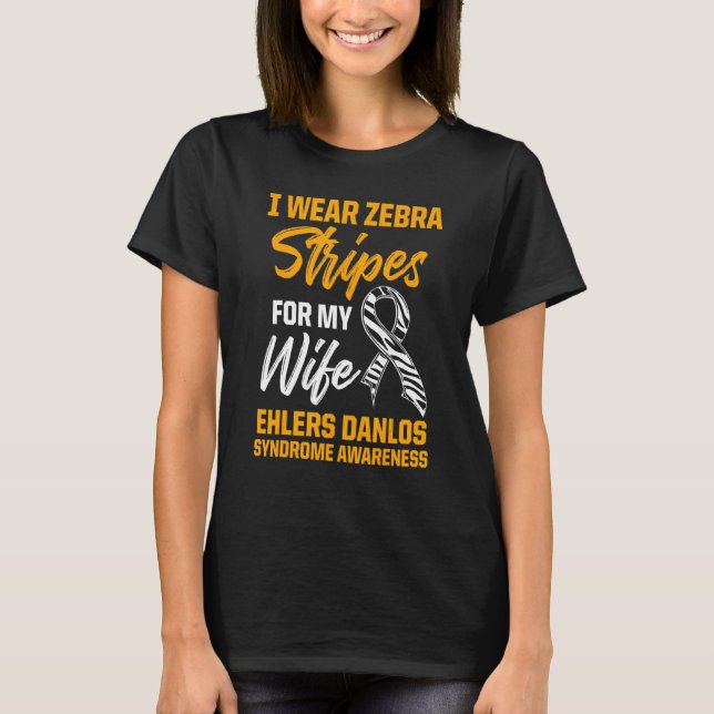 Ehlers Danlos Syndrome Awareness Ehefrau Warrior S T-Shirt (Vorderseite)