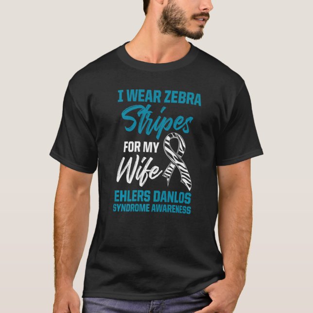 Ehlers Danlos Syndrome Awareness Ehefrau Warrior S T-Shirt (Vorderseite)