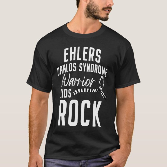 Ehlers Danlos Syndrome Awareness Rock Warrior Surv T-Shirt (Vorderseite)
