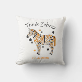 Ehlers Danlos Syndrome Cozy Zebra Throw Pillow Kissen
