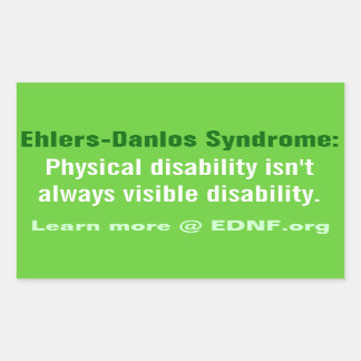 Ehlers-Danlos Syndrome (EDS) Sticker - EDNF.org