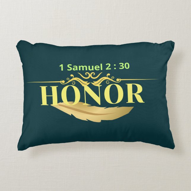 Ehre (1 Samuel 2:30) Kissen (Vorderseite)