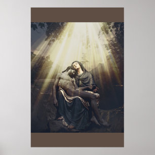 Ehre an Jesus und Maria Poster