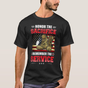 Ehre das Opfer erinnern Sie sich an den Dienst T-Shirt