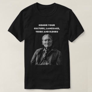 Ehre Deine Kultur Lanaguage Stamm & Elders Native T-Shirt