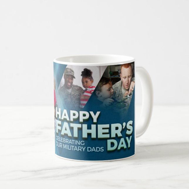 Ehre deinen militärischen Vater als Sondervatertag Kaffeetasse (VorderseiteRechts)