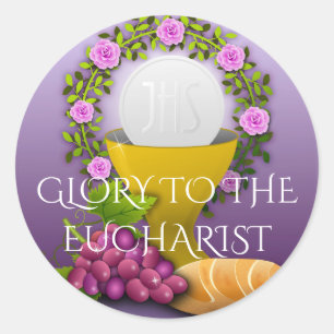 EHRE DEM EUCHARISTIEFEIER RUNDER AUFKLEBER