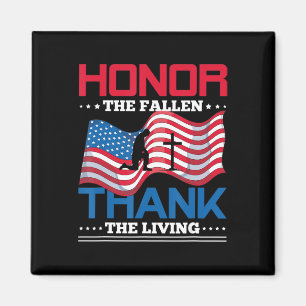 Ehre der gefallenen Dankbarkeit an die Living USA Magnet