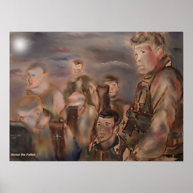 Ehre der gefallenen Printwerbung Poster (Vorne)