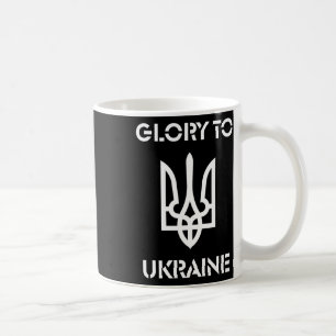 Ehre der Ukraine Zelensky-inspiriertes Wappen De Kaffeetasse