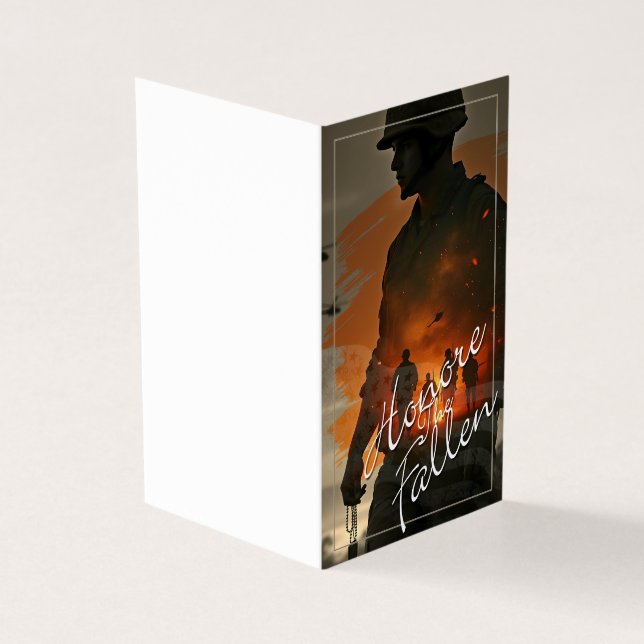 Ehre die Toten - vergiss nicht, ihr Opfer zu begeh (Vorderseite)