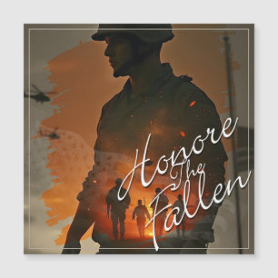 Ehre die Toten - vergiss nicht, ihr Opfer zu begeh Magnetkarte