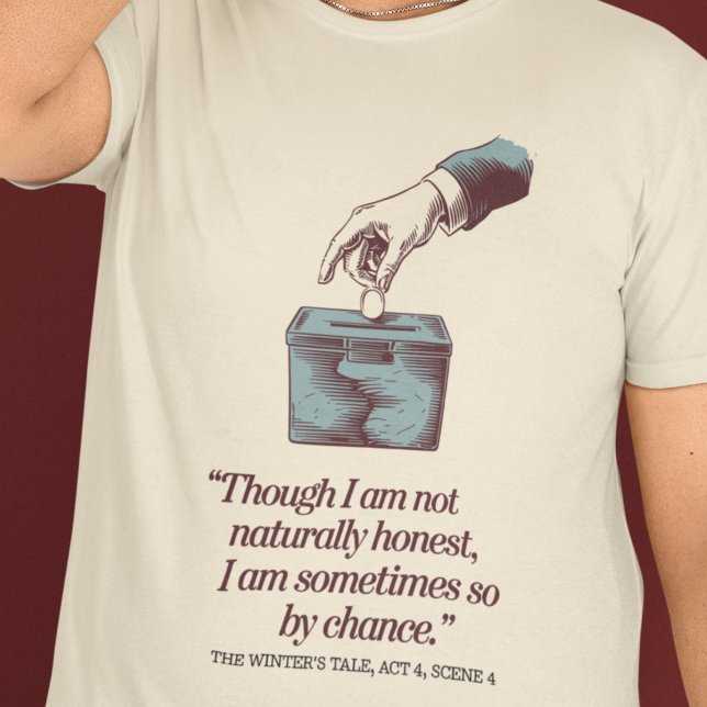 Ehre durch Zufall: Elegant Retro T-Shirt (Von Creator hochgeladen)