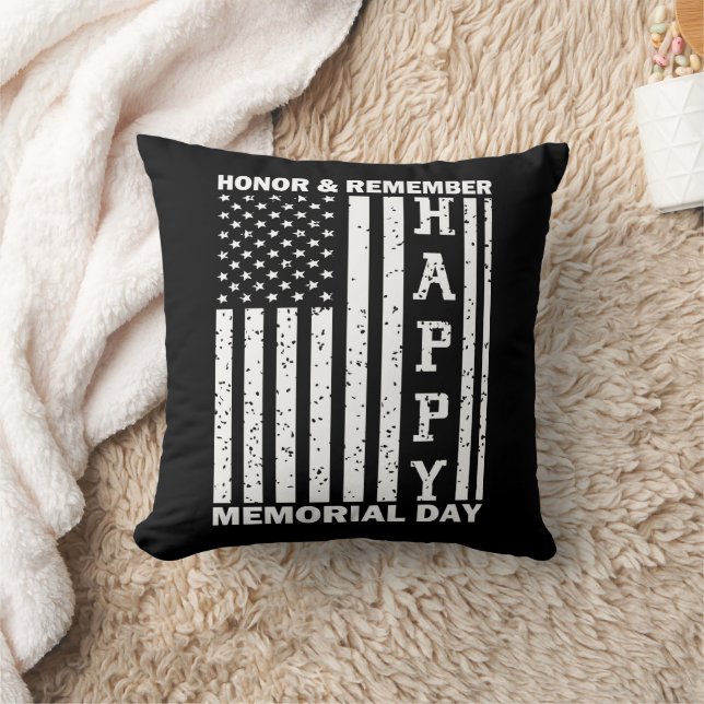 Ehre Erinnern Sie sich an den glücklichen Gedenkta Kissen (Decke)