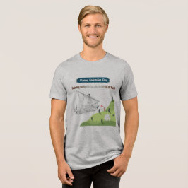 Ehre für Columbus athletisches Grau Tri-Blend Shirt