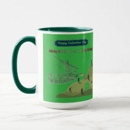 Ehre für Columbus Kelly Grün Tasse