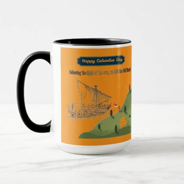 Ehre für Columbus Orange Tasse (Links)