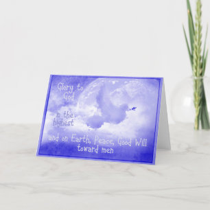 Ehre für den Weltfrieden Gottes gegenüber den Mens Feiertagskarte